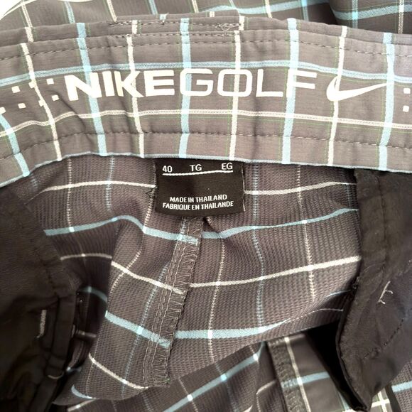 Nike Golf Shorts Dri Fit Performance Plaid Flat Athletic Men's Size 40 - Picture 6 of 8